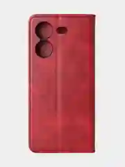 Красный чехол-книжка GQ для Tecno Pova 5 (4G), искусственная кожа