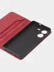 Красный чехол-книжка GQ для Tecno Pova 5 (4G), искусственная кожа