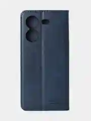 Синий чехол-книжка GQ для Tecno Pova 5 (4G), искусственная кожа