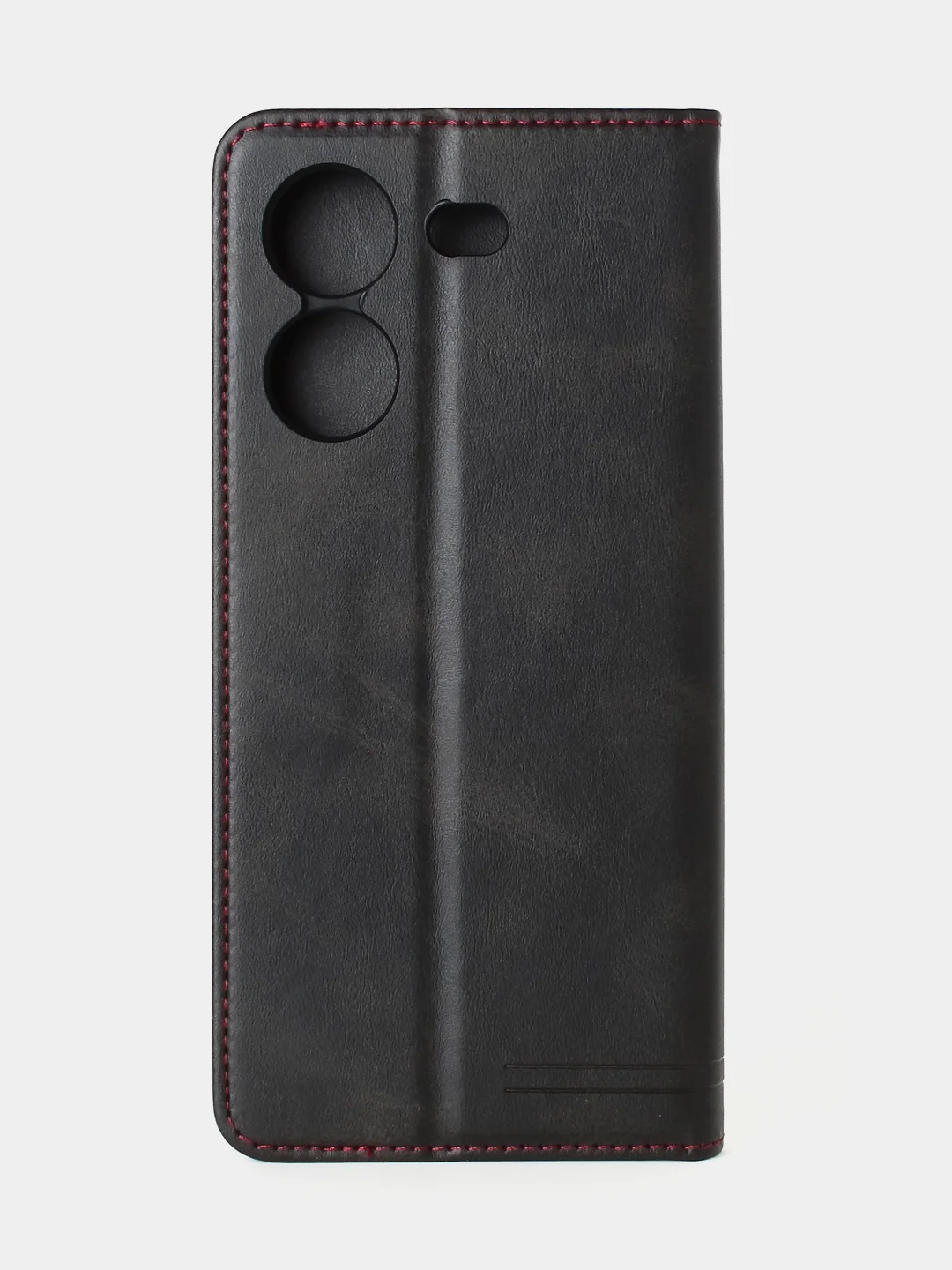Черный чехол-книжка GQ для Tecno Pova 5 (4G), искусственная кожа