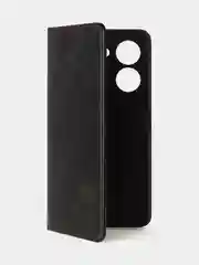 Черный чехол-книжка GQ для Tecno Pova 5 (4G), искусственная кожа