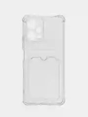 Голубой чехол для Xiaomi Redmi Note 12 5G, Poco X5 (Сяоми Нот 12 5Г, Поко Х5), прозрачный