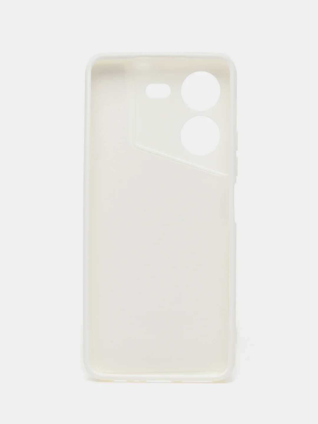 Белый чехол для Tecno Pova 5 (Техно Пова 5), с мягкой подкладкой