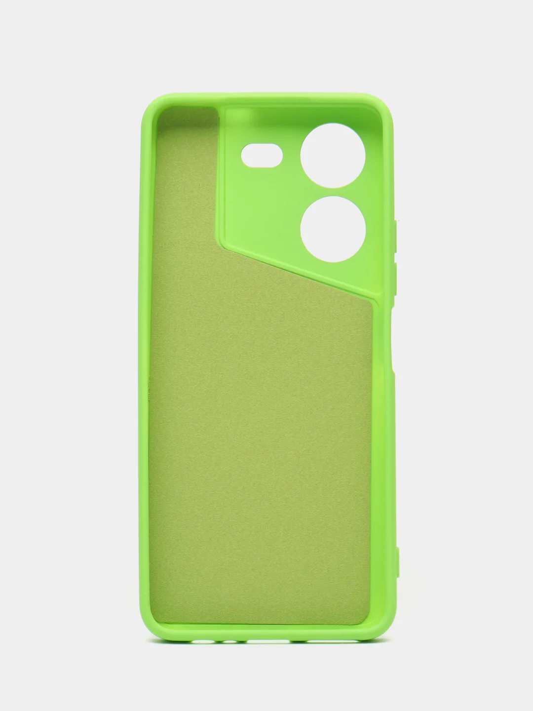 Лайм чехол для Tecno Pova 5 (Техно Пова 5), с мягкой подкладкой