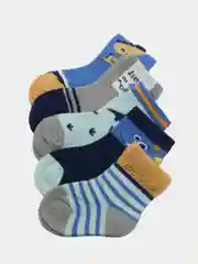 Синий детские носки, 5 пар