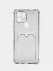 Силиконовый чехол Xiaomi Redmi A1 Plus  (Сяоми Редми А1 Плюс ), с карманом, прозрачный