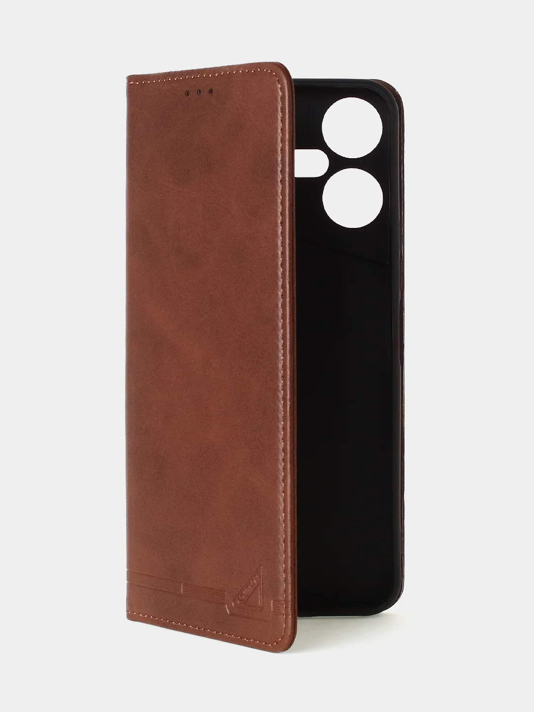 Коричневый чехол-книжка GQ для Tecno Pova Neo 3, из искусственной кожи