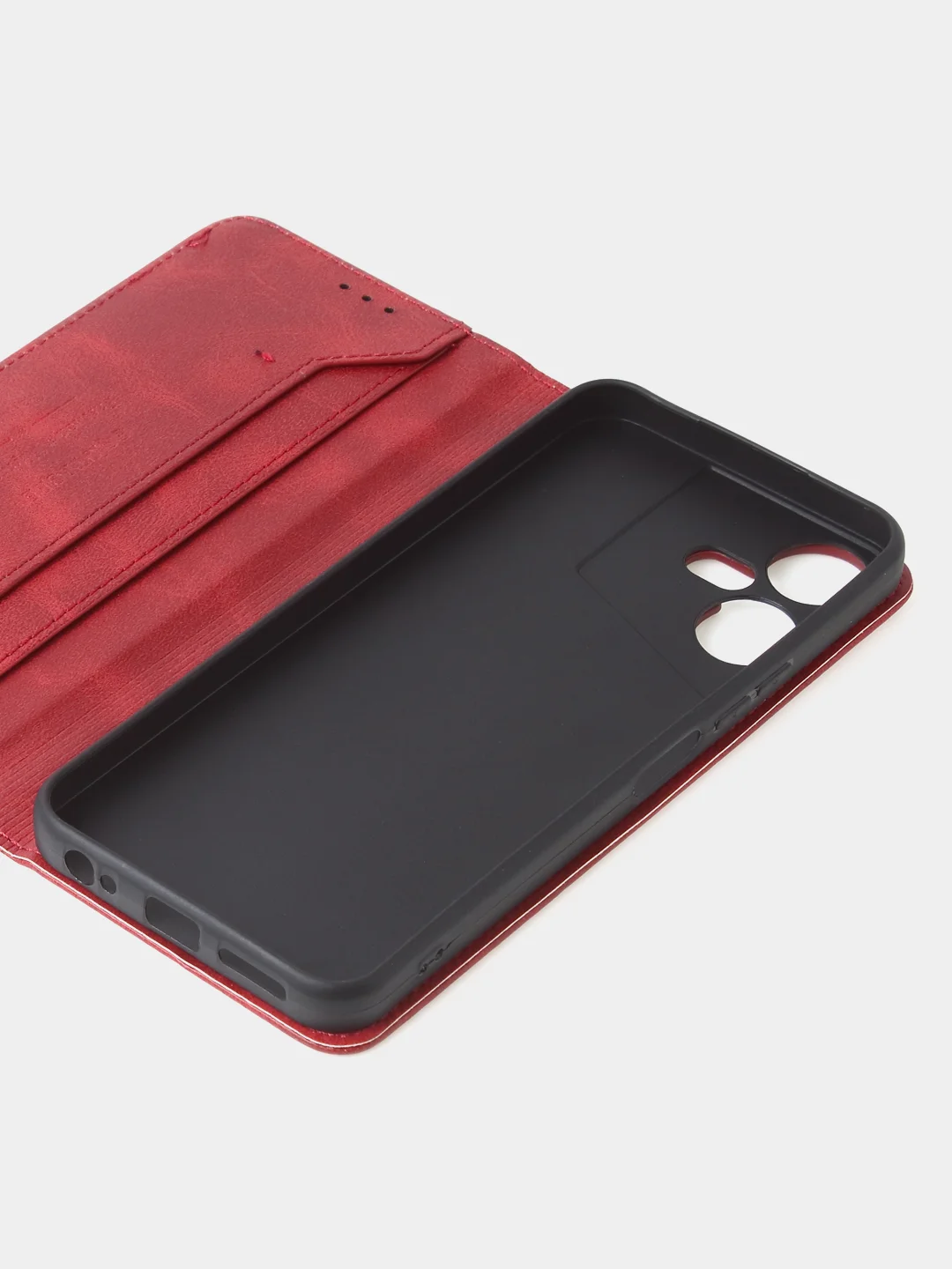 Красный чехол-книжка GQ для Tecno Pova Neo 3, из искусственной кожи