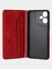 Красный чехол-книжка GQ для Tecno Pova Neo 3, из искусственной кожи
