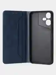 Синий чехол-книжка GQ для Tecno Pova Neo 3, из искусственной кожи