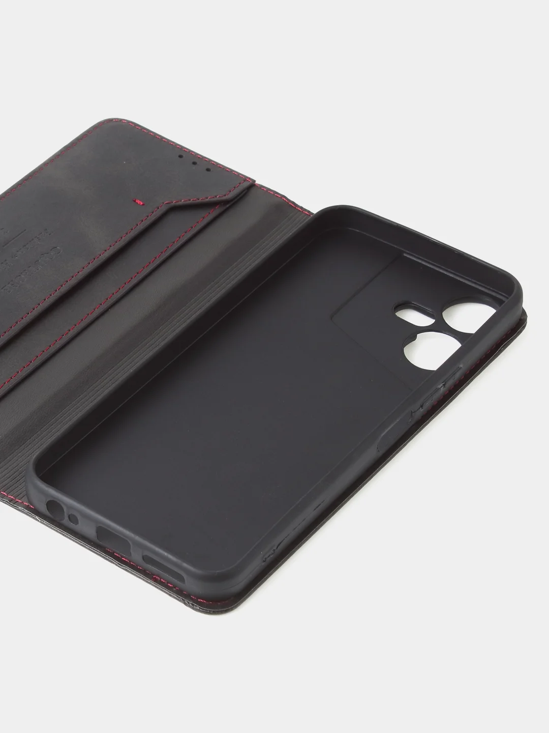 Черный чехол-книжка GQ для Tecno Pova Neo 3, из искусственной кожи