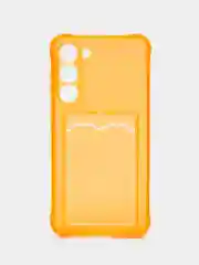 Чехол для Samsung Galaxy S23 Plus, Самсунг Галакси С23 Плюс, с карманом, прозрачный