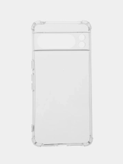 Силиконовый чехол для Google Pixel 8 Pro (Гугл Пиксель 8 Про), прозрачный