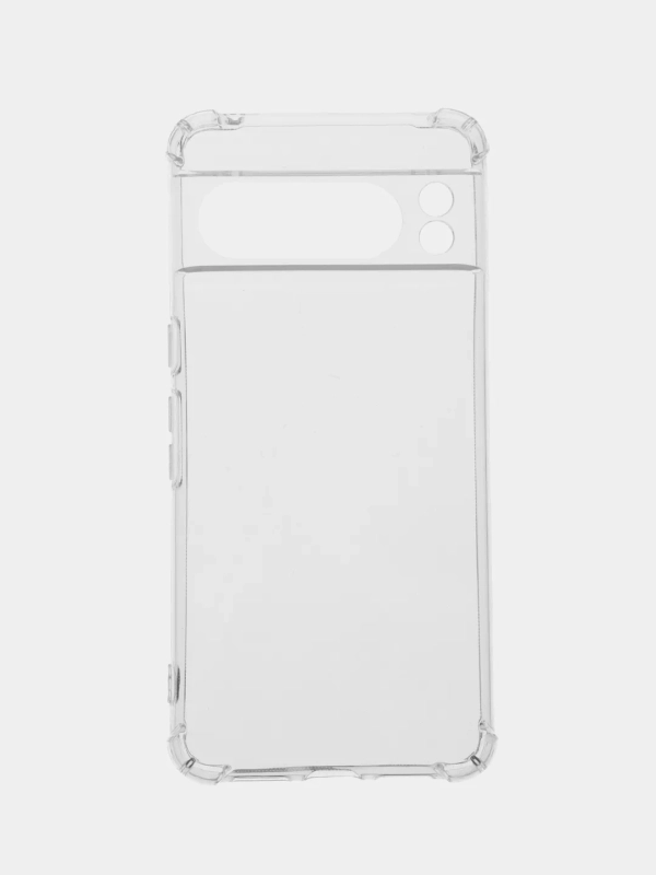 Силиконовый чехол для Google Pixel 8 Pro (Гугл Пиксель 8 Про), прозрачный