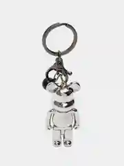 Серебряный брелок Bearbrick для ключей, украшение для сумки, рюкзака