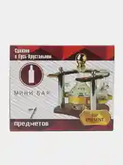 Прозрачный минибар, набор рюмок и графин, 500 мл