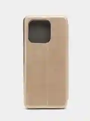Золотой чехол-книжка для Xiaomi Redmi 12C / Сяоми Редми 12С