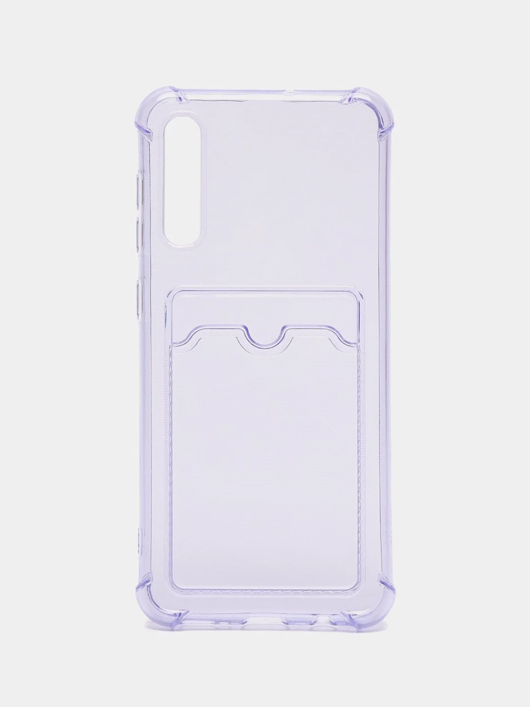 Силиконовый чехол для Samsung Galaxy A50, A30S, A50S, прозрачный, с карманом для карт