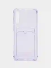 Силиконовый чехол для Samsung Galaxy A50, A30S, A50S, прозрачный, с карманом для карт