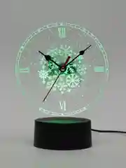 Ночник 3D Новогодний с часами Снежинка