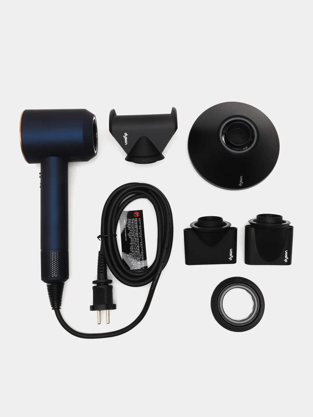 Синий фен для волос Dyson HD08, вилка российская
