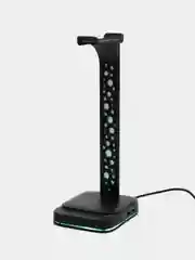 Подставка стойка для наушников RGB подсветкой и USB