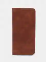 Коричневый чехол-книжка Honor X6A ( Хонор Х6А), из искусственной кожи
