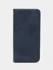Синий чехол-книжка Honor X6A ( Хонор Х6А), из искусственной кожи