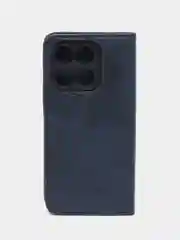 Синий чехол-книжка Honor X6A ( Хонор Х6А), из искусственной кожи