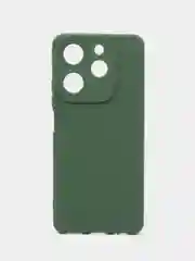 Зелёный хаки силиконовый чехол Tecno Spark 10 Pro (Техно спар 10 про), с защитой камеры