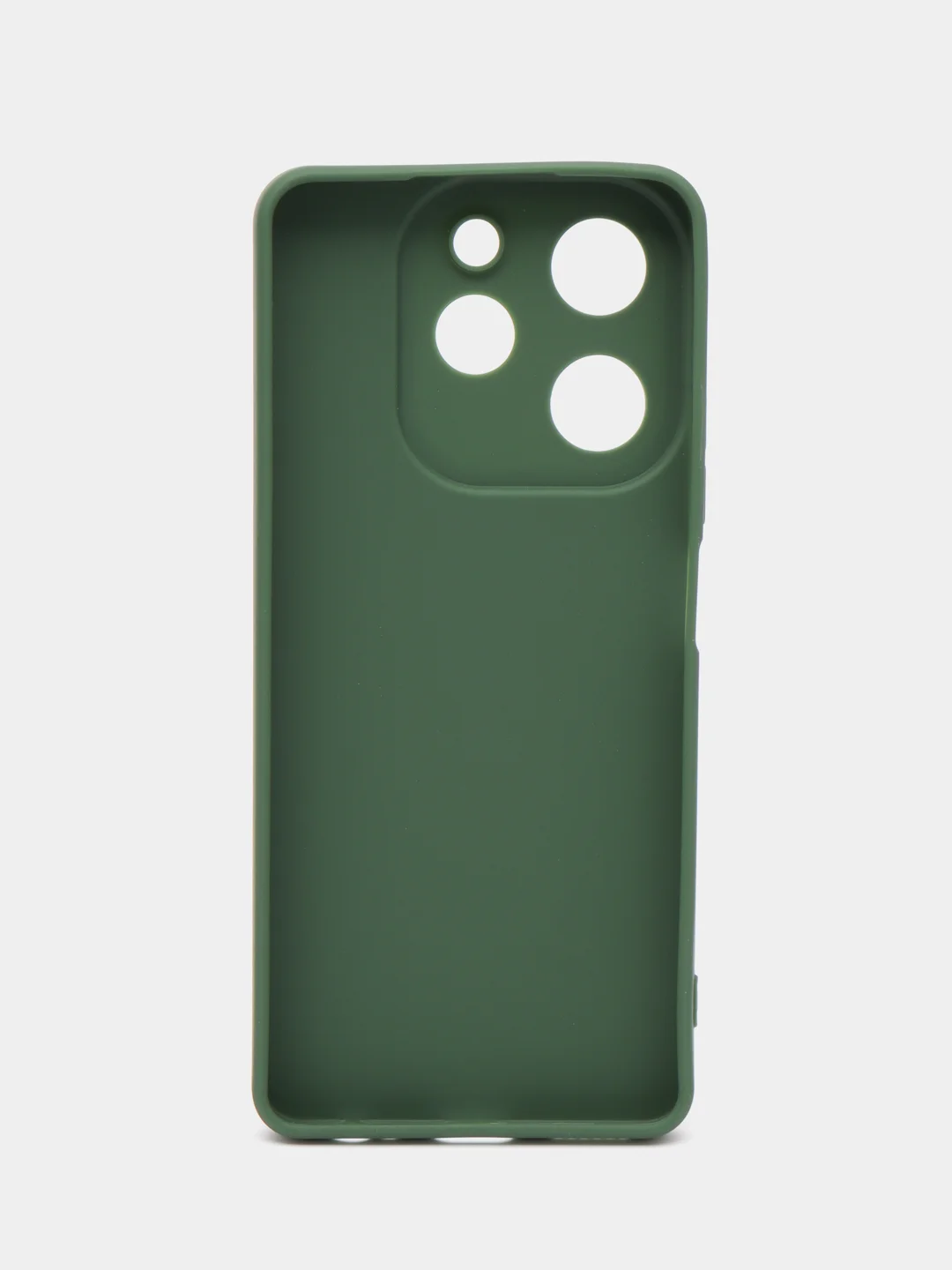Зелёный хаки силиконовый чехол Tecno Spark 10 Pro (Техно спар 10 про), с защитой камеры