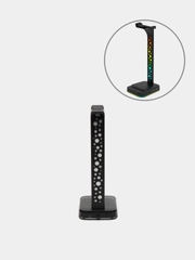 Подставка стойка для наушников RGB подсветкой и USB