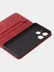 Красный чехол-книжка GQ для Tecno Spark 10 Pro из высококачественной искусственной кожи