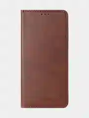 Коричневый чехол-книжка GQ для Tecno Spark 10 Pro из высококачественной искусственной кожи