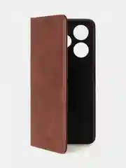 Коричневый чехол-книжка GQ для Tecno Spark 10 Pro из высококачественной искусственной кожи
