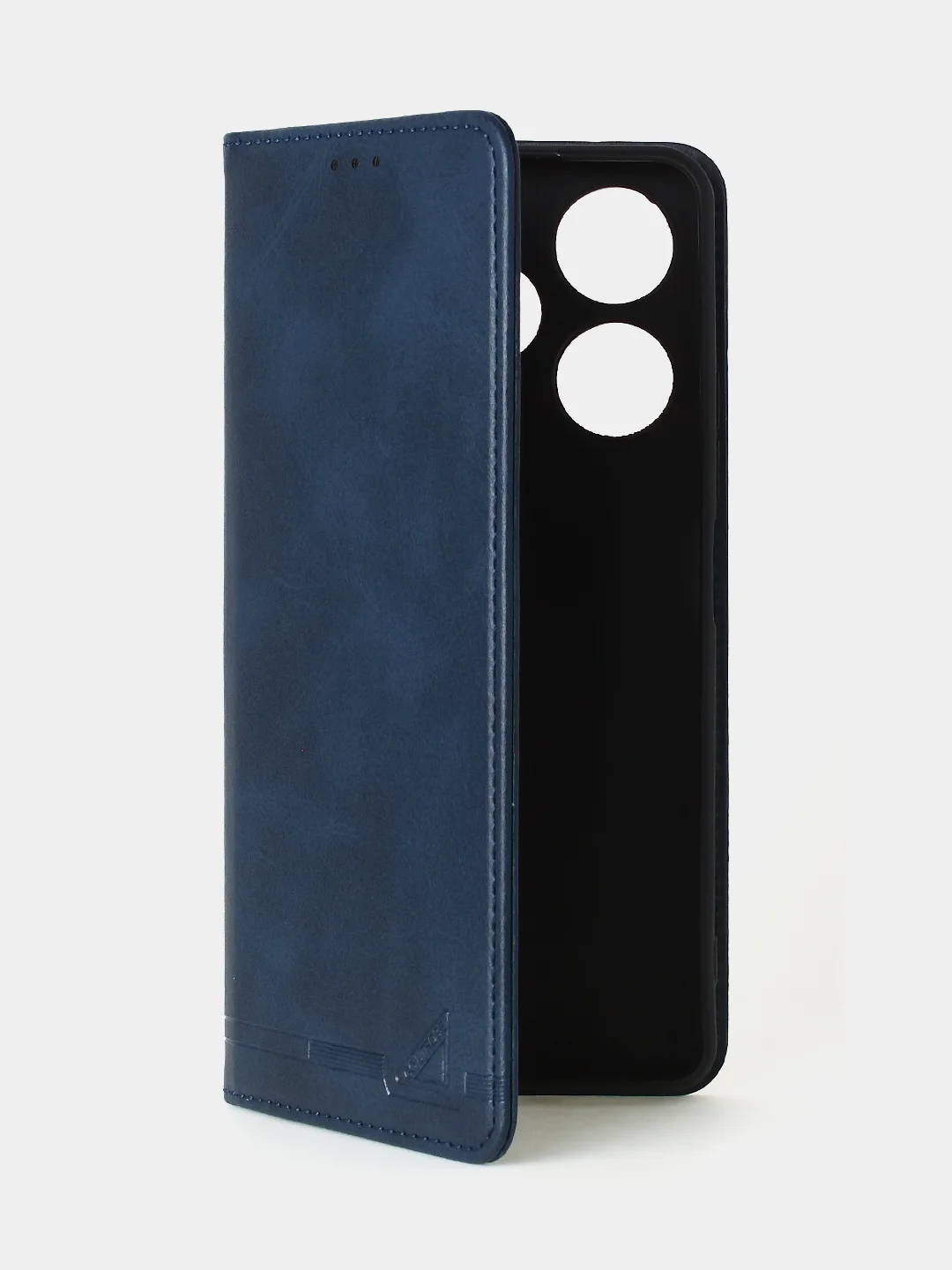 Синий чехол-книжка GQ для Tecno Spark 10 Pro из высококачественной искусственной кожи