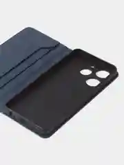 Синий чехол-книжка GQ для Tecno Spark 10 Pro из высококачественной искусственной кожи