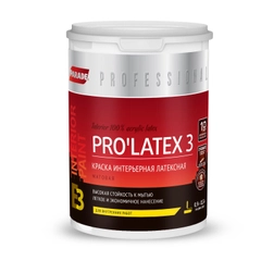 Краска латексная матовая Parade Professional E3 PROLATEX3, белая, 0,9 л