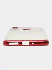 Багровый чехол прозрачный, силиконовый, с окантовкой на Honor 8C