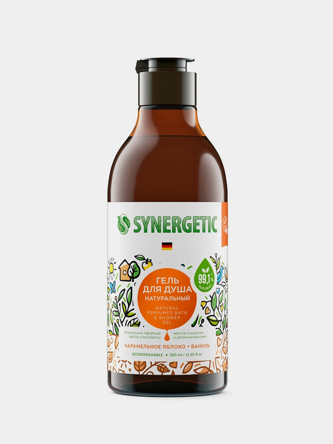 Подарочный набор SYNERGETIC "Комбо-набор для рук и тела", питание и увлажнение, 2*380 мл