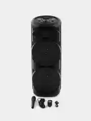 Серый колонка портативная ZQS, 10 видов , беспроводная, Bluetooth, с микрофоном
