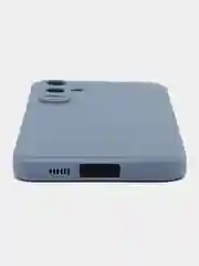 Синий меланж силиконовый чехол для Samsung Galaxy S23 FE (Самсунг галакси с 23 фе), прозрачный