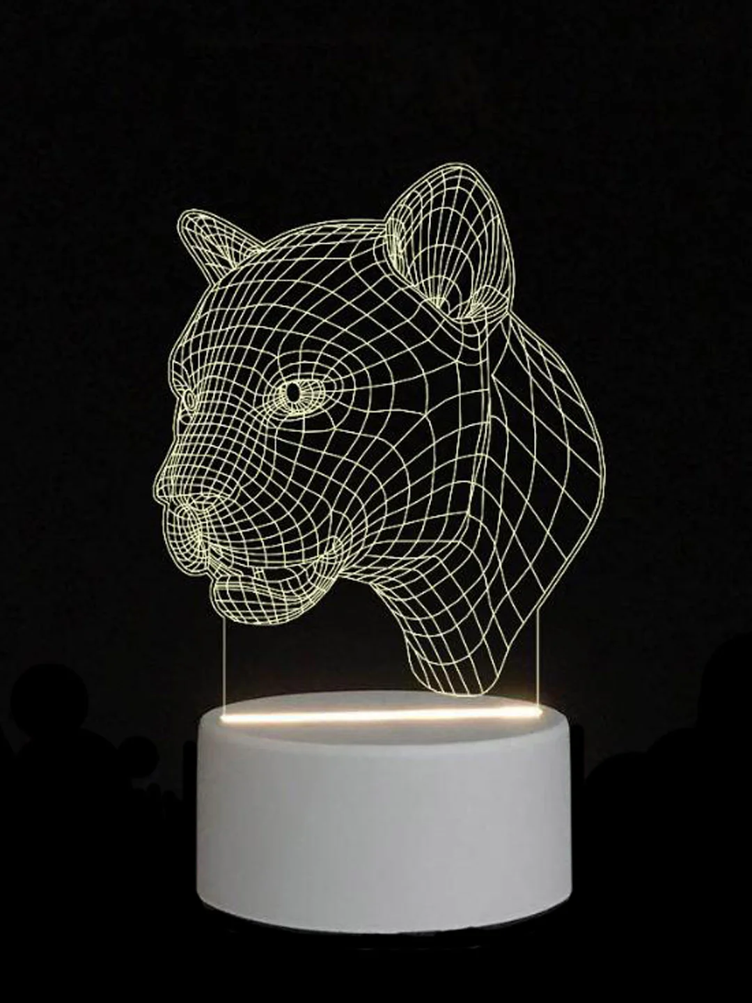 Красный светильник-ночник 3D светодиодный LED, подарок