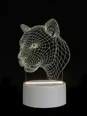 Красный светильник-ночник 3D светодиодный LED, подарок