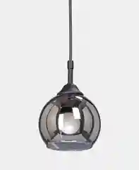 Подвесной светильник Vitaluce V4813-1/1S, 1 лампа 3м2, Е27, 60Вт, чёрный матовый