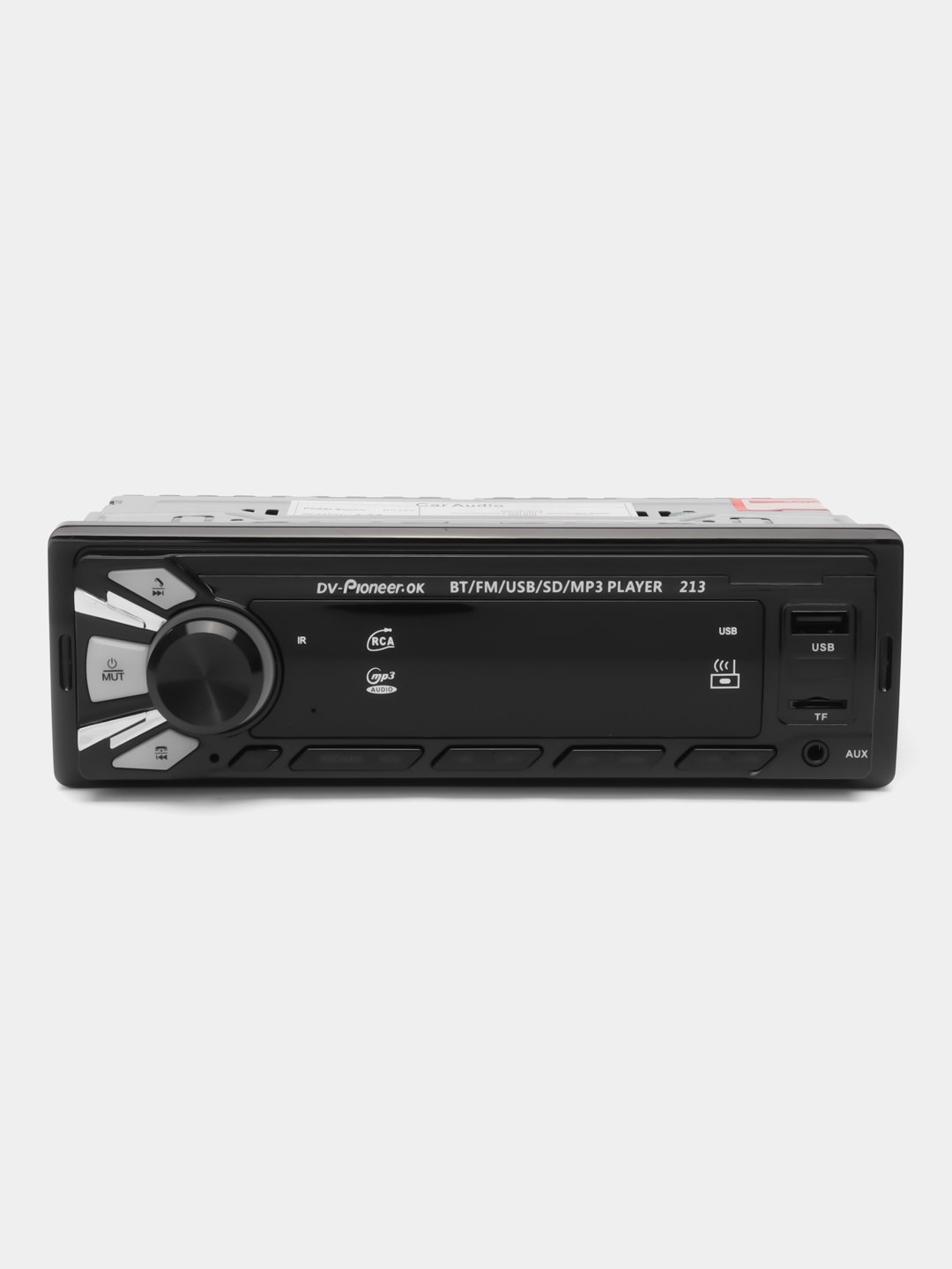 Автомагнитола Pioneer.ok-213, 1 din, Bluetooth, AUX, USB, пульт купить по  цене 1299 ₽ в интернет-магазине Магнит Маркет