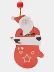 Пудровый новогодняя ёлочная игрушка из дерева / подвеска - украшение на ёлку / Новый год