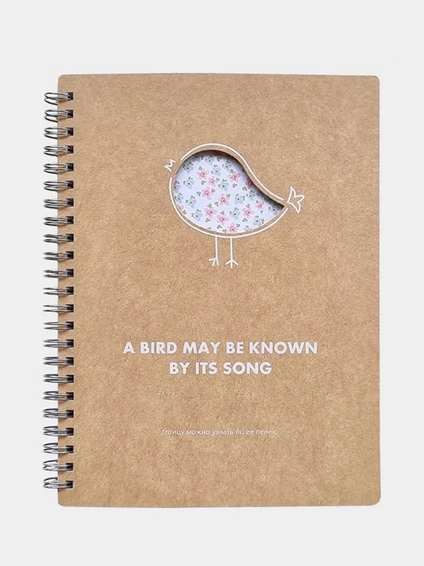 Тетрадь общая Be Smart "Bird", 156х207 мм, 96 листов, клетка,спираль
