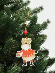 Фуксия новогодняя ёлочная игрушка из дерева / подвеска - украшение на ёлку / Новый год