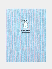 Блокнот, Be Smart, 105х140 мм, 32 л., клетка,скрепка. Коллекция "Bunny", елочка